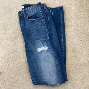 Super high rise skinny jeans